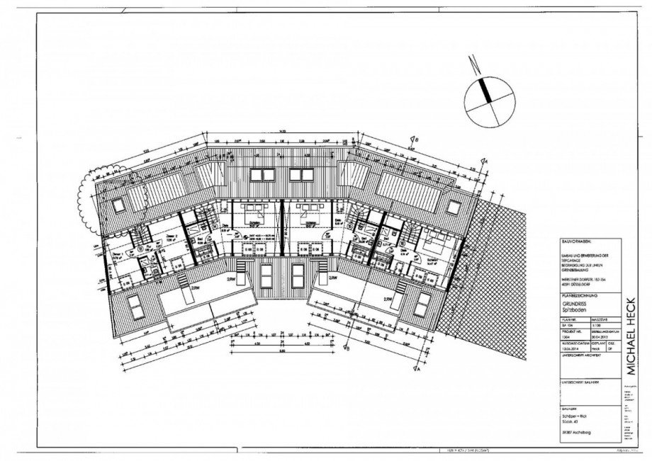 Grundriss Dachgeschosswohnung D�sseldorf
